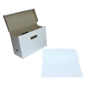 White Suspension Filing Box, 10 Suspension Files with Flexi Tabs & Inserts @R115.00ea