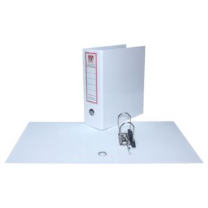 A4 Extra Large Gloss Laminated Giant Lever Arch File White 10pk @R44.00ea